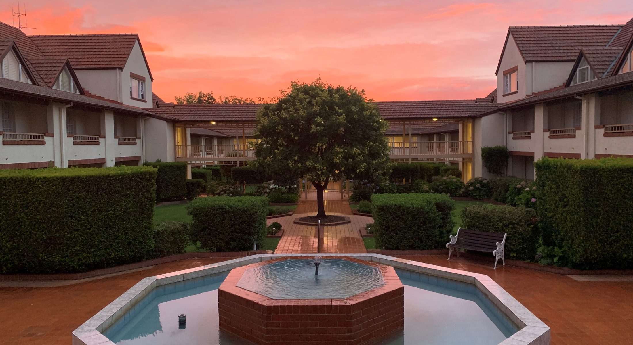 Sunset from the Courtyard Terrace